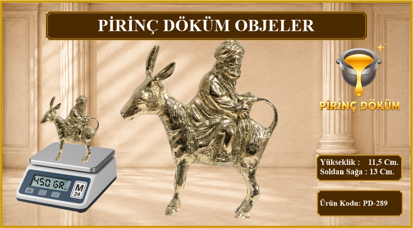 Pirinç Döküm Nasreddin Hoca Figür