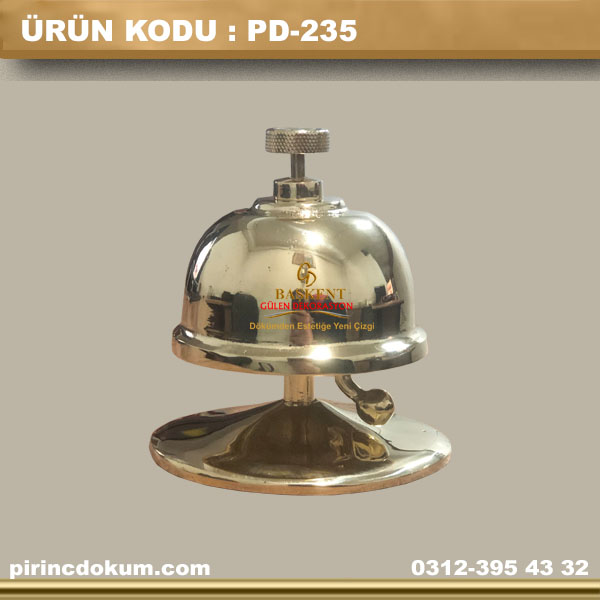 PD-235 Pirinç Resepsiyon Zili