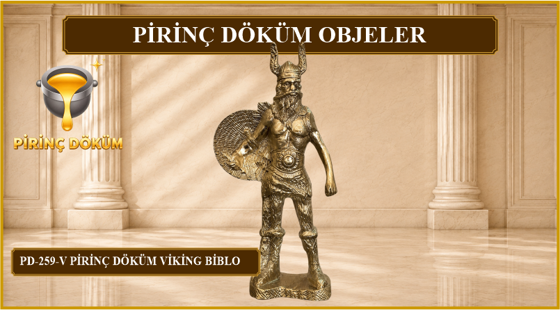 PD-259 Pirinç Viking Figür